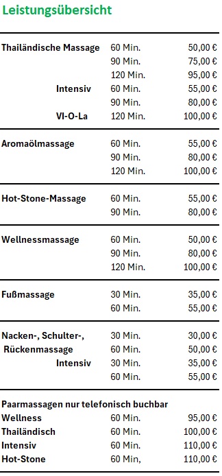 Preise ab 2.Quartal 2026